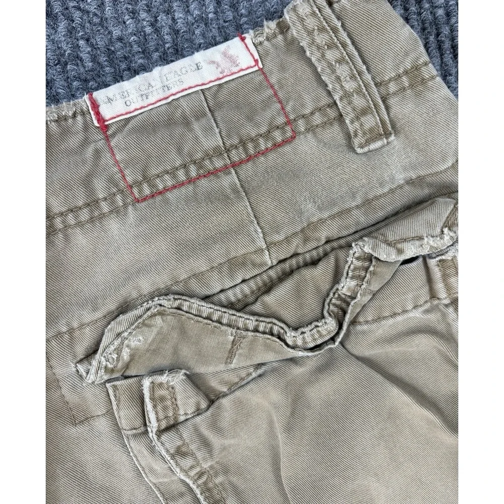 Y2K Vintage American Eagle Cargo Shorts Mens 32 Skater Distressed Utility Indie